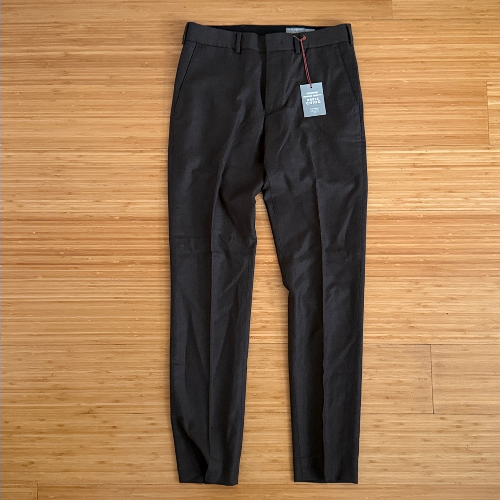 Club Monaco Connor Slim Fit Wool Dress Pants in Nordic Brown, 29x32, NWT